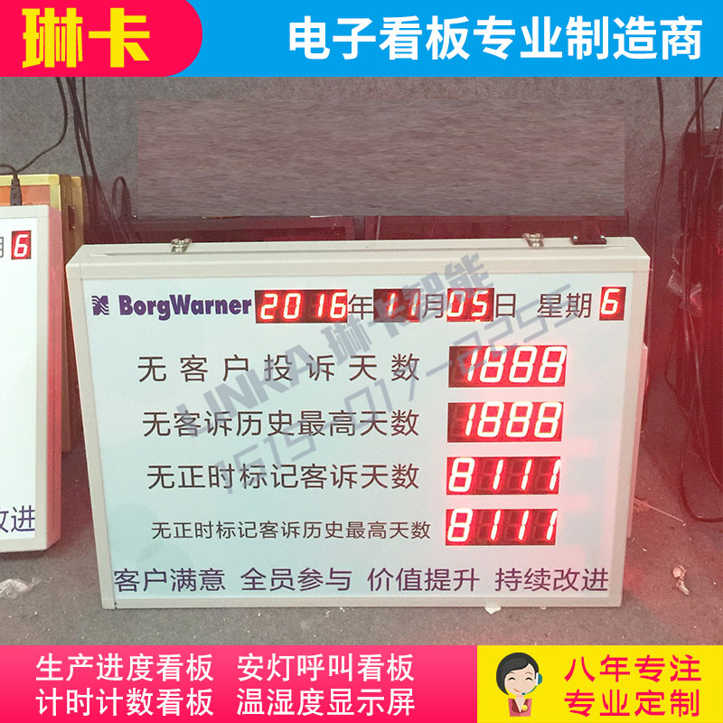 安全天数记录看板